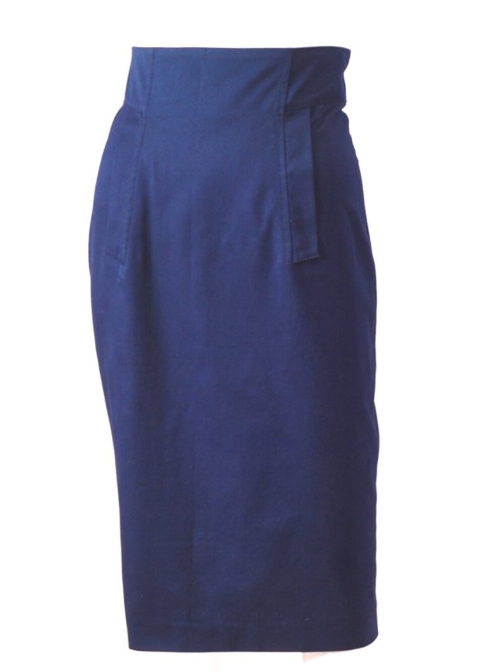 Philosophy Di Alberta Ferretti Navy Cotton Pencil Skirt NWT - Italy